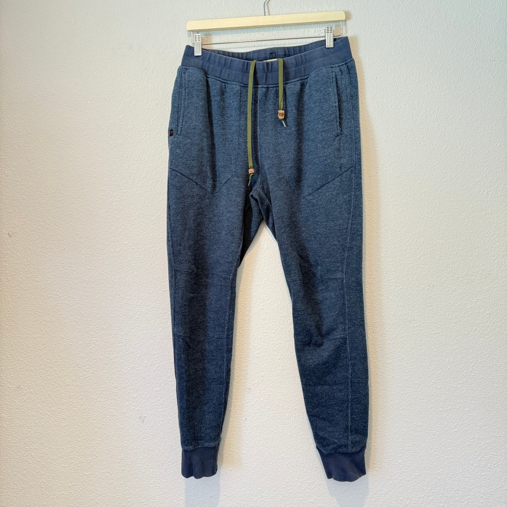 Relwen Windzip Jogger Mens Medium Heather Navy Blue Cotton Blend Sweatpants M